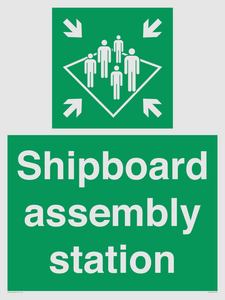 Shipboard assembly station